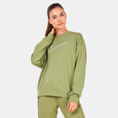 Nike Women’s Dri-FIT Get Fit Graphic Sweatshirt Green