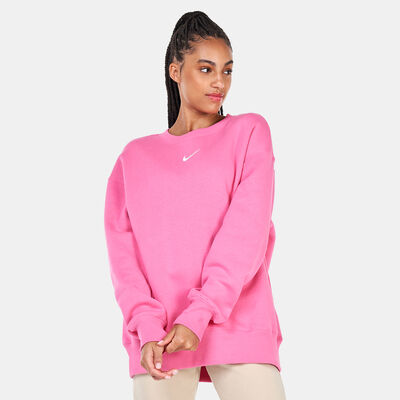 Nike Women's Sportswear Phoenix Fleece Sweatshirt Pink