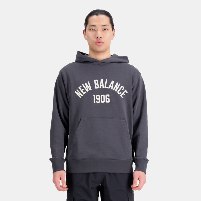 New Balance Men's Essentials Varsity Fleece Hoodie Grey New Balance Men's Essentials Varsity Fleece Hoodie Grey image number 0