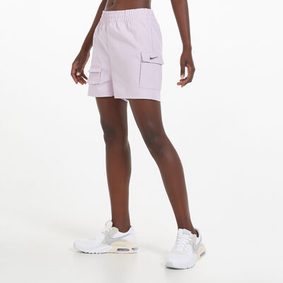 Nike Women's Sportswear Swoosh Shorts Purple