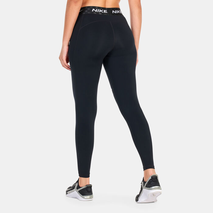 Nike Women's Pro Full-Length Graphic Training Leggings Black image number 1