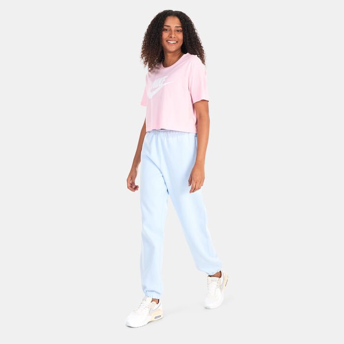 Nike Women's Sportswear Essential Cropped Logo T-Shirt Pink Nike Women's Sportswear Essential Cropped Logo T-Shirt Pink image number 2