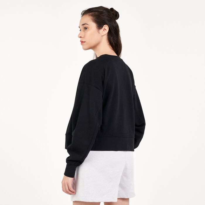 Nike Women's Dri-FIT Get Fit Crew Sweatshirt Black Nike Women's Dri-FIT Get Fit Crew Sweatshirt Black image number 1