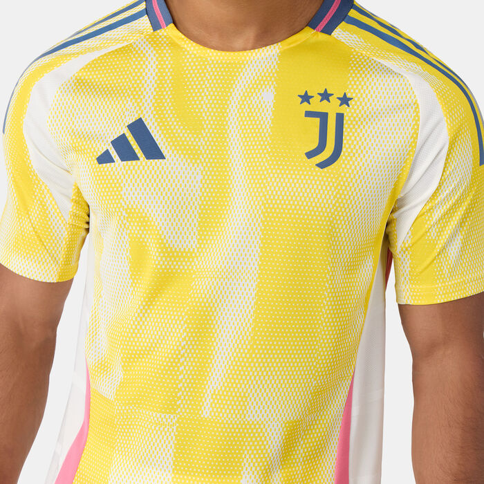 adidas Men's Juventus 24/25 Away Authentic Football Jersey yellow adidas Men's Juventus 24/25 Away Authentic Football Jersey yellow image number 3