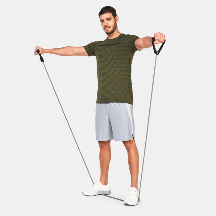 Under Armour Men's UA Seamless Novelty Training T-Shirt Green image number 2