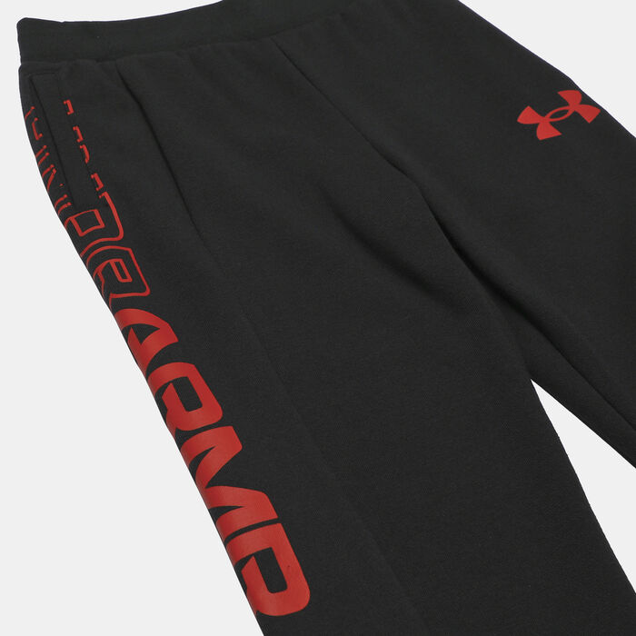 Under Armour Kids' Baseline Fleece Pants Black Under Armour Kids' Baseline Fleece Pants Black image number 2