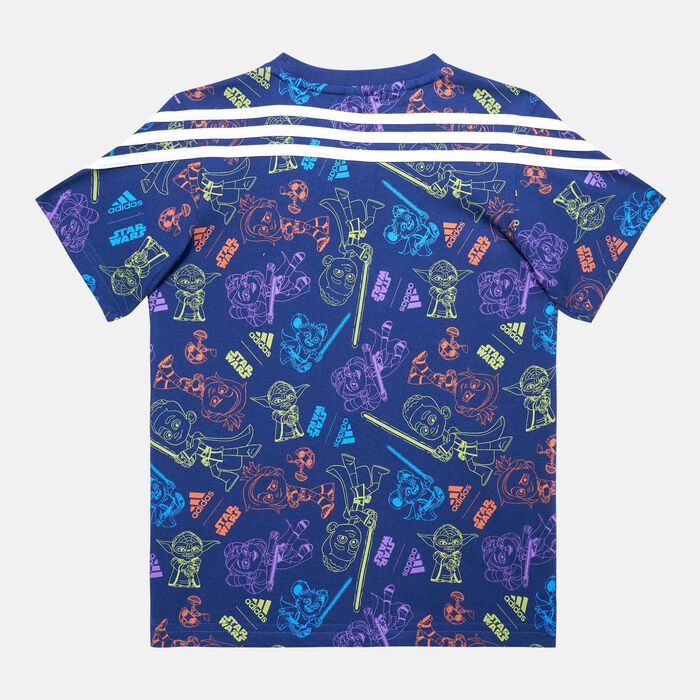 adidas Kids' Star Wars Young Jedi T-Shirt Multi adidas Kids' Star Wars Young Jedi T-Shirt Multi image number 1