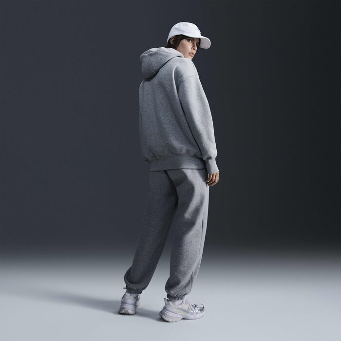 Nike Women's Sportswear Phoenix Fleece Full-Zip Hoodie Grey Nike Women's Sportswear Phoenix Fleece Full-Zip Hoodie Grey image number 4