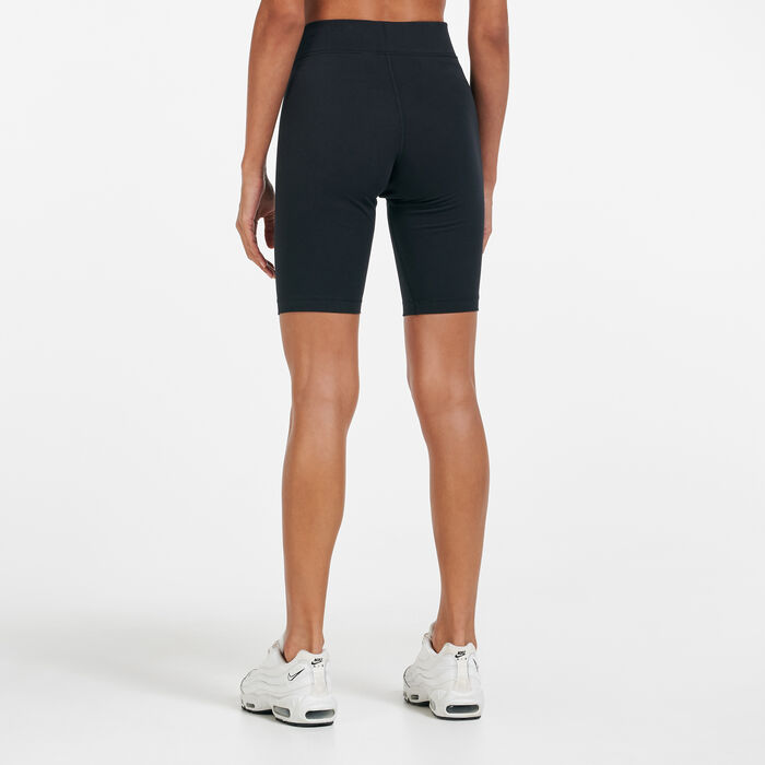 Nike Women's Sportswear Essential Mid-Rise Biker Shorts Black Nike Women's Sportswear Essential Mid-Rise Biker Shorts Black image number 1