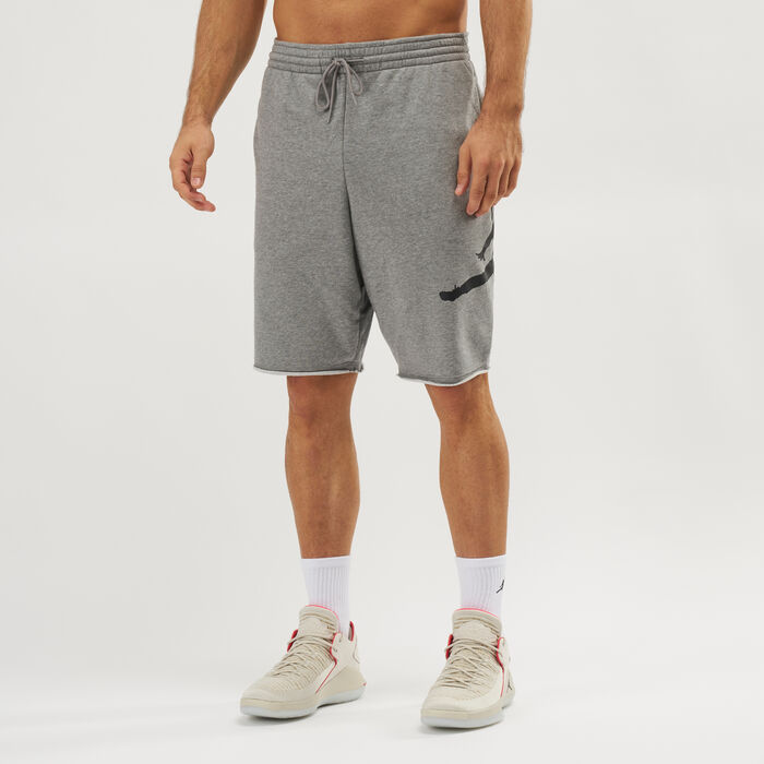 Jordan Men's Air Jumpman Fleece Shorts Grey Jordan Men's Air Jumpman Fleece Shorts Grey image number 0