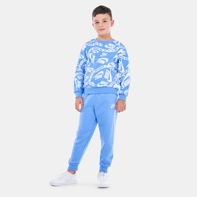 Nike Kids' Sportswear Club Allover Print Set Blue