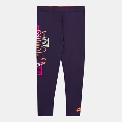 Nike Kids' Sportswear Create Leggings (Younger Kids) Purple
