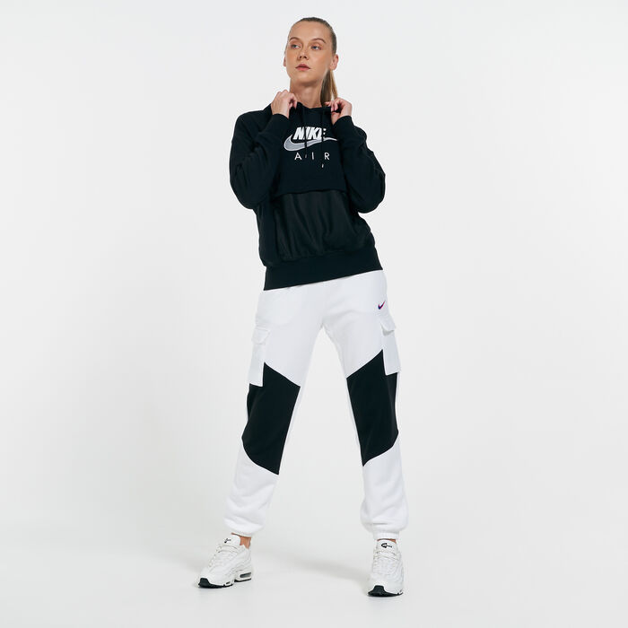 Nike Women's Sportswear Air Hoodie Black Nike Women's Sportswear Air Hoodie Black image number 2