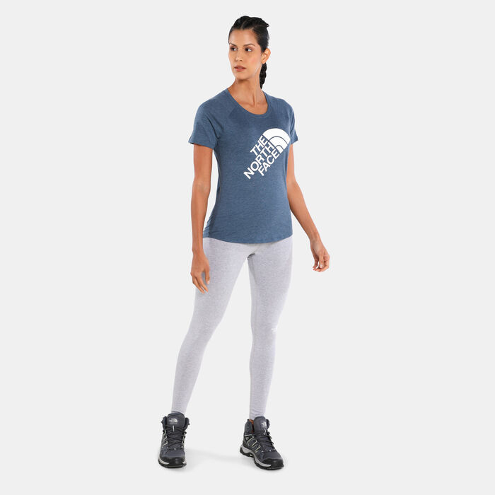 The North Face Women's Graphic Play Hard T-Shirt Blue The North Face Women's Graphic Play Hard T-Shirt Blue image number 2