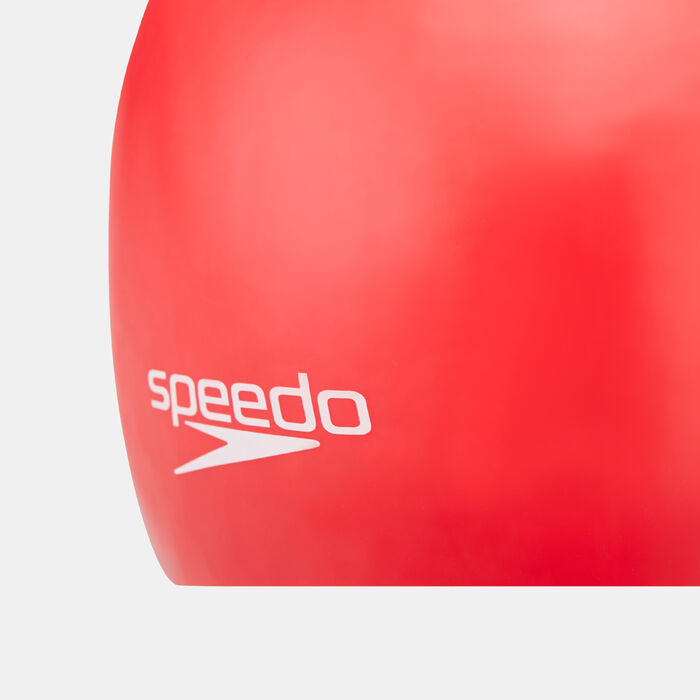 Speedo Kids' Moulded Silicone Swimming Cap Red image number 2