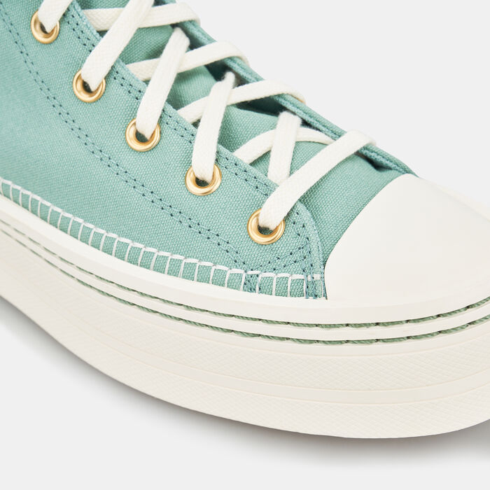 Converse Women's Chuck Taylor All Star Modern Lift Shoes Green Converse Women's Chuck Taylor All Star Modern Lift Shoes Green image number 5