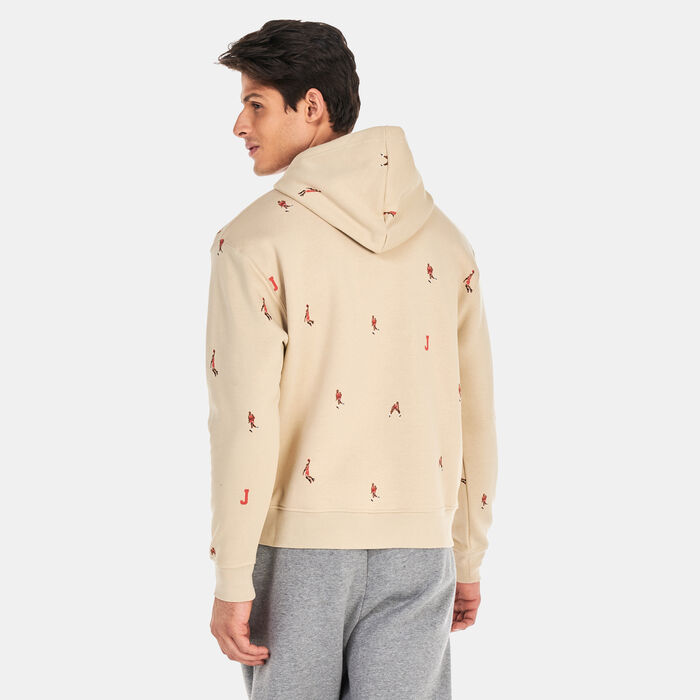 Jordan Men's Essentials Holiday Jumpman Fleece Hoodie Brown Jordan Men's Essentials Holiday Jumpman Fleece Hoodie Brown image number 1