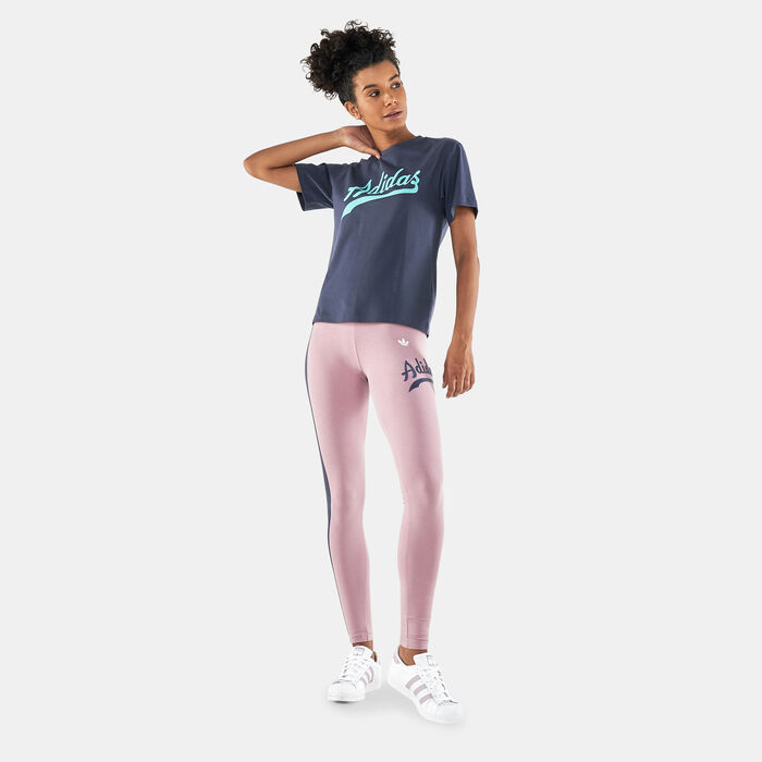 adidas Originals Women's Modern B-Ball T-Shirt Blue adidas Originals Women's Modern B-Ball T-Shirt Blue image number 2