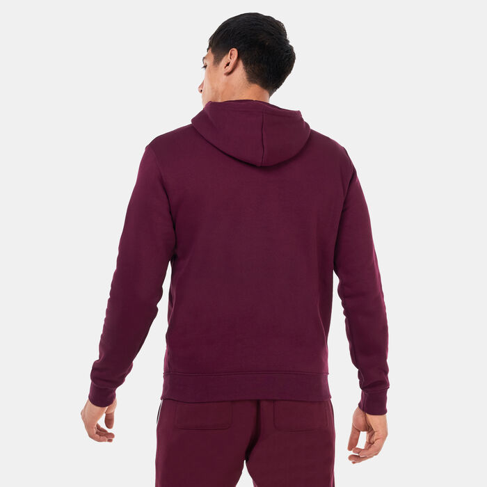 adidas Originals Men's Trefoil Essentials Hoodie Red adidas Originals Men's Trefoil Essentials Hoodie Red image number 1