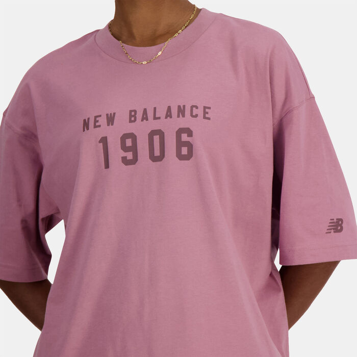 New Balance Women's Iconic Collegiate T-Shirt Red New Balance Women's Iconic Collegiate T-Shirt Red image number 5