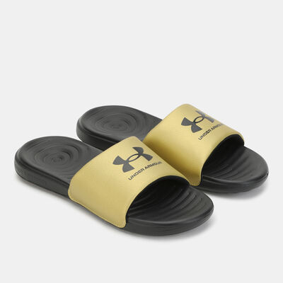 Under Armour Women's Ansa Fixed Slides Gold