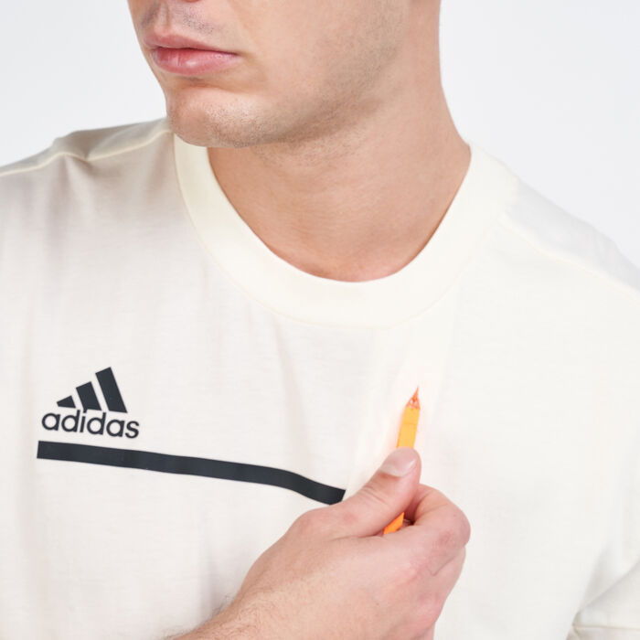 adidas Men's Z.N.E.T-Shirt White adidas Men's Z.N.E.T-Shirt White image number 3
