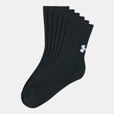 Under Armour Kids' Core Crew Socks - 3 Pairs (Older Kids) Black Under Armour Kids' Core Crew Socks - 3 Pairs (Older Kids) Black