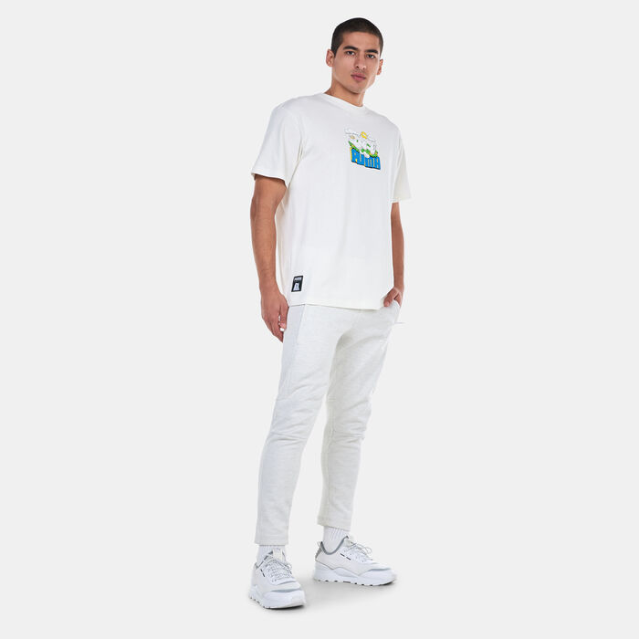 PUMA Men's x RIPNDIP Graphic T-Shirt Beige image number 2