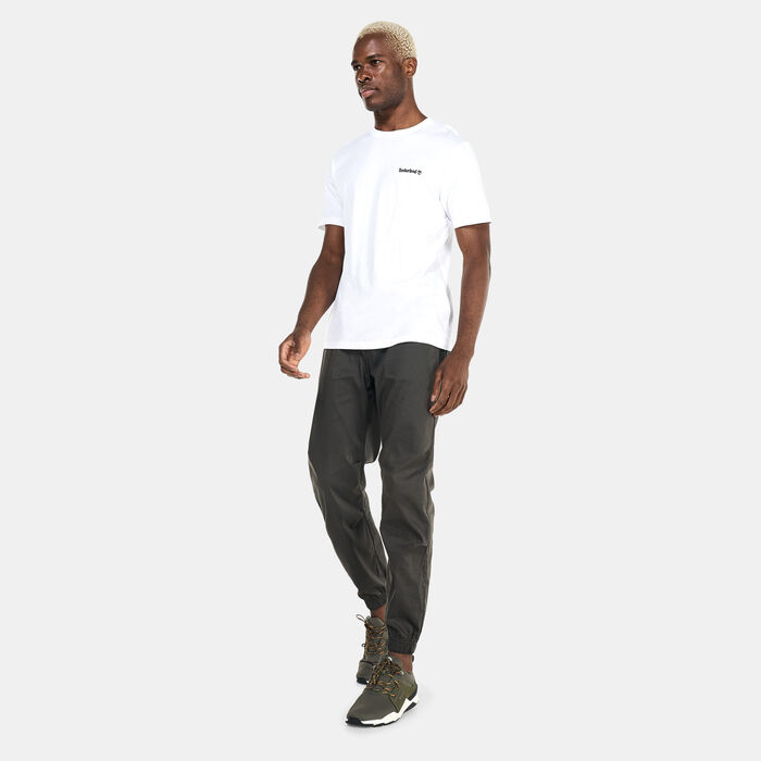 Timberland Men's Small Logo Print Logo T-Shirt White Timberland Men's Small Logo Print Logo T-Shirt White image number 2