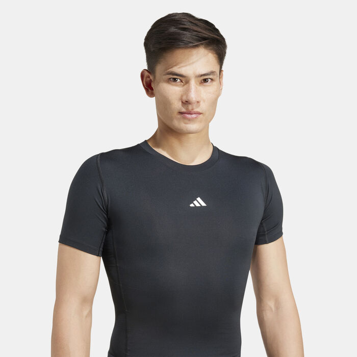adidas Men's TECHFIT Training Compression Top Black adidas Men's TECHFIT Training Compression Top Black image number 3