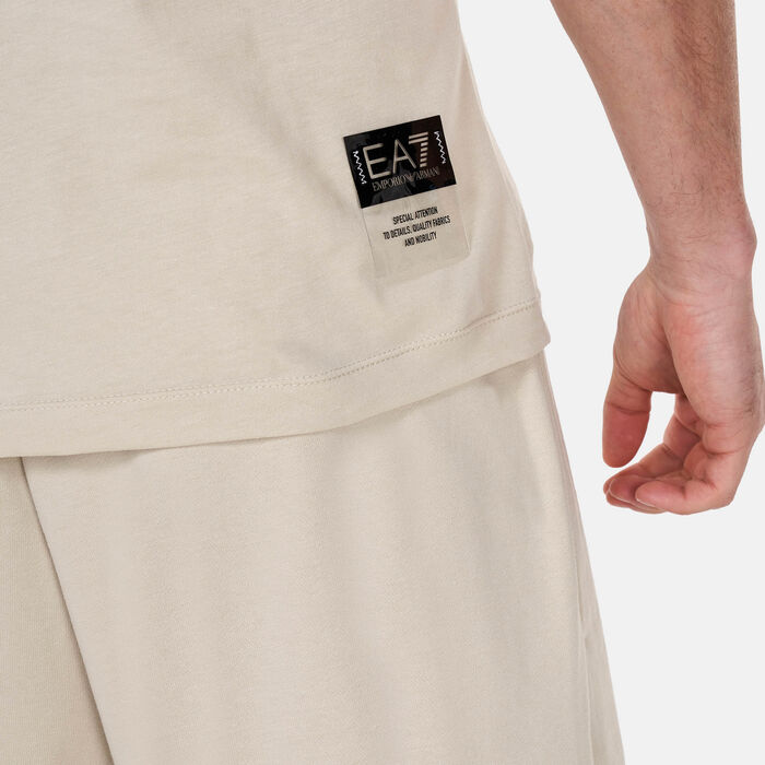 EA7 Emporio Armani Men's 7 Senses T-Shirt Beige EA7 Emporio Armani Men's 7 Senses T-Shirt Beige image number 3