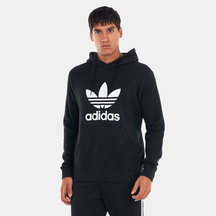 adidas Originals Men's Adicolor Classics Trefoil Hoodie Black adidas Originals Men's Adicolor Classics Trefoil Hoodie Black image number 0