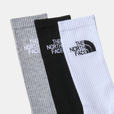 The North Face Multi Sport Cush Crew Socks (3 Pairs) Grey The North Face Multi Sport Cush Crew Socks (3 Pairs) Grey