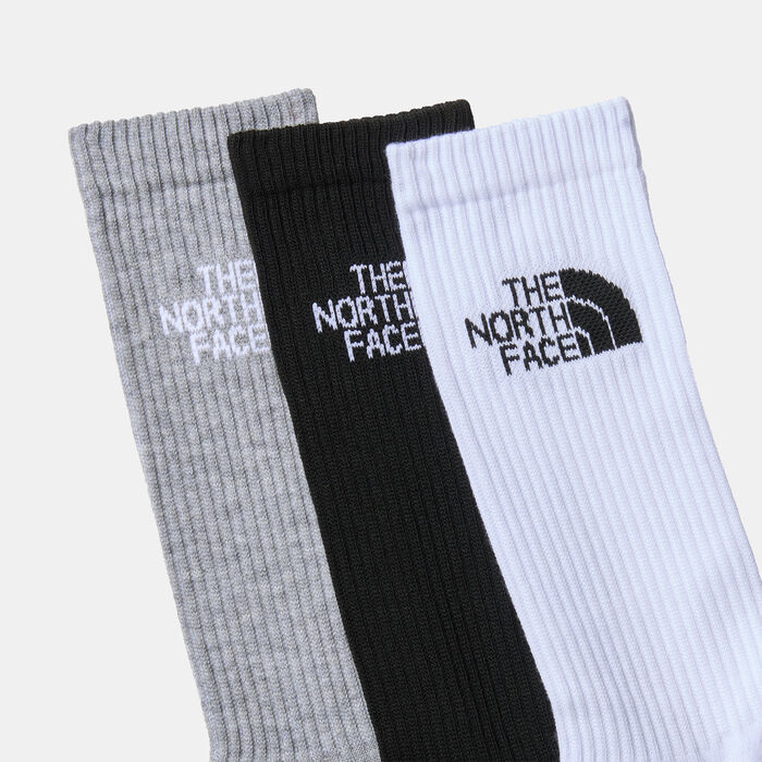 The North Face Multi Sport Cush Crew Socks (3 Pairs) Grey The North Face Multi Sport Cush Crew Socks (3 Pairs) Grey image number 1