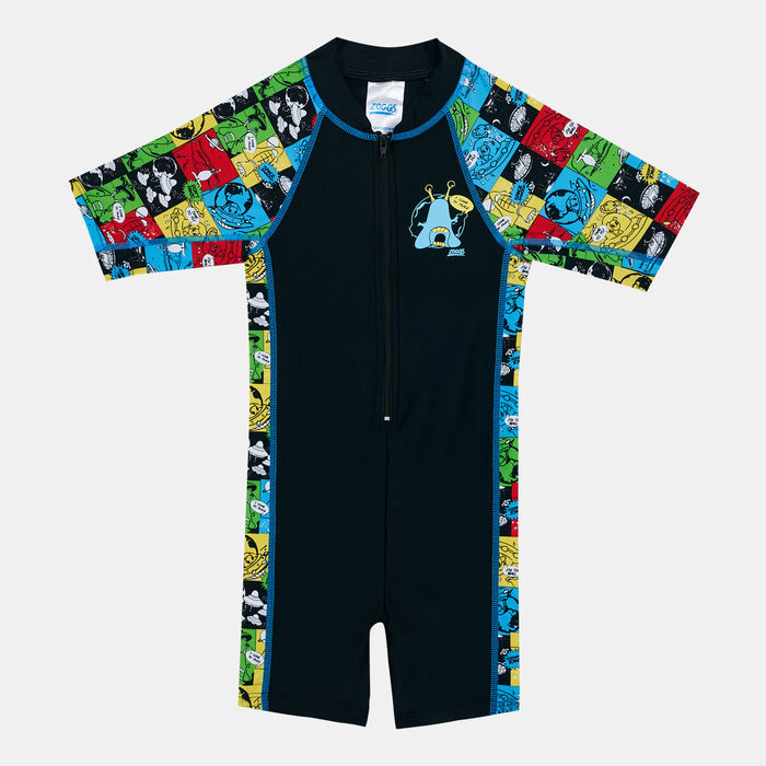 Zoggs Kids' Sci Fi All-in-One Swimming Suit Black Zoggs Kids' Sci Fi All-in-One Swimming Suit Black image number 0