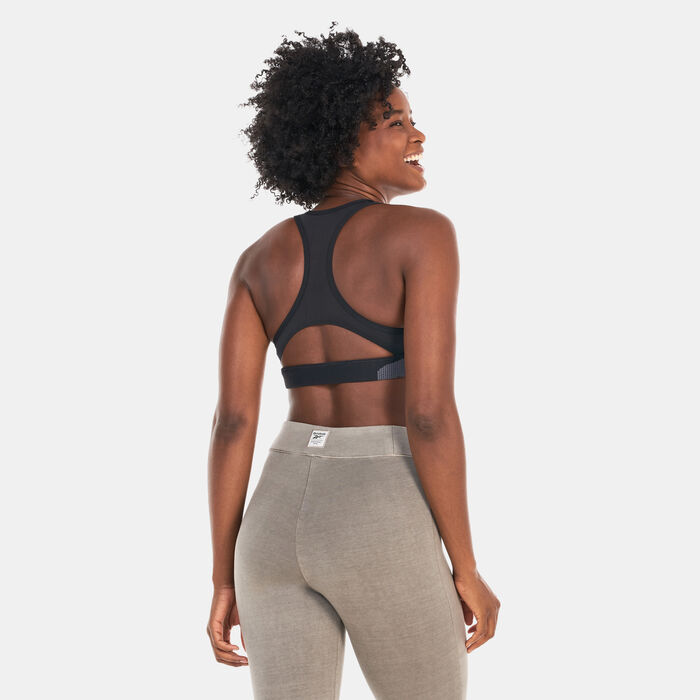 Reebok Women's Lux Racer Sports Bra Black Reebok Women's Lux Racer Sports Bra Black image number 3
