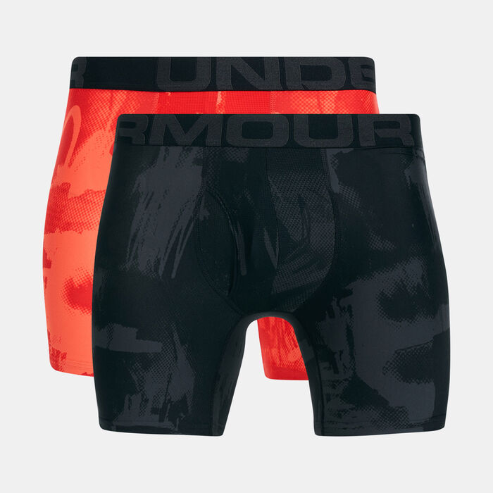 Under Armour Men's Tech™ 6-Inch Boxerjock® Boxers (2 Pack) Black image number 0
