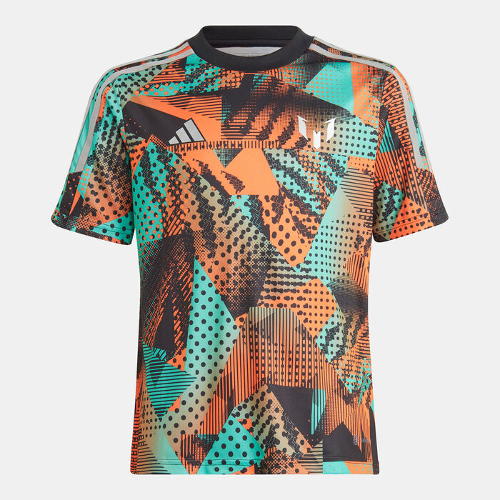 adidas Kids' Messi Graphic Training Jersey Orange adidas Kids' Messi Graphic Training Jersey Orange image number 0