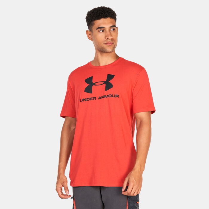 Under Armour Men's Sportstyle Logo T-Shirt Red Under Armour Men's Sportstyle Logo T-Shirt Red image number 0