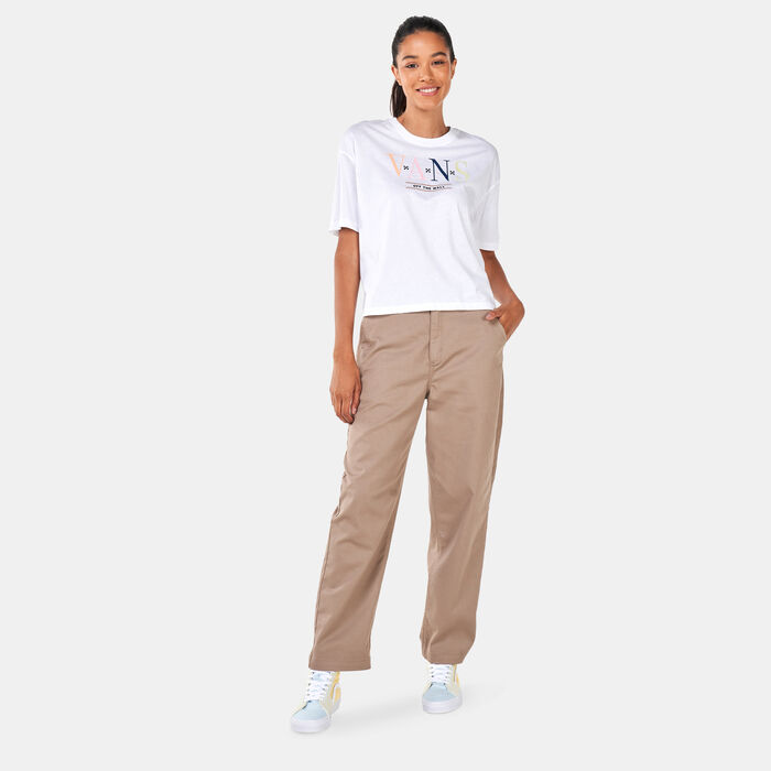 Vans Women's Burns Slow T-Shirt White Vans Women's Burns Slow T-Shirt White image number 2