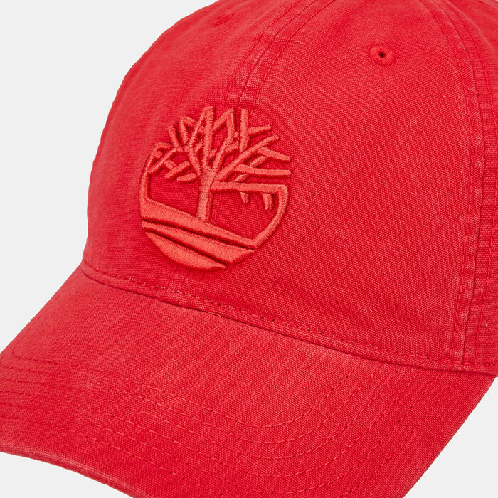 Timberland Cotton Canvas Baseball Cap Red Timberland Cotton Canvas Baseball Cap Red image number 2