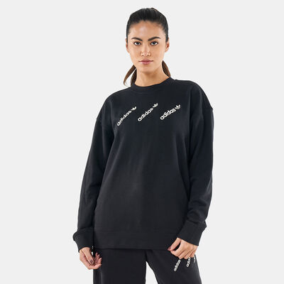adidas Originals Women's Crew Sweatshirt Black adidas Originals Women's Crew Sweatshirt Black