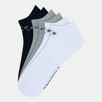 Converse Basic Low Cut Socks (3 Pack) Grey