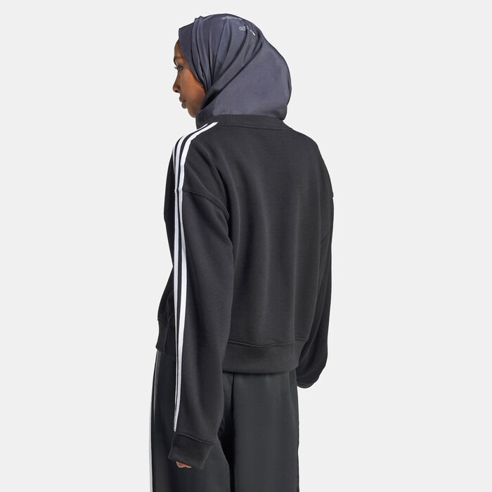 adidas Originals Women's 3-Stripes Sweatshirt Black adidas Originals Women's 3-Stripes Sweatshirt Black image number 1