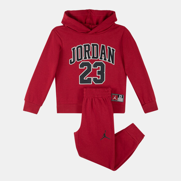 Jordan Kids' Jersey Pack Hoodie and Sweatpants Set Red image number 0
