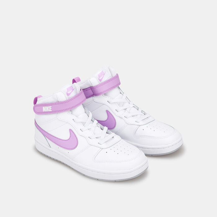 Nike Kids' Court Borough Mid 2 Shoe (Younger Kids) White Nike Kids' Court Borough Mid 2 Shoe (Younger Kids) White image number 1