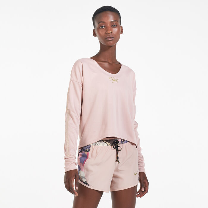 Nike Women's Femme Midlayer T-Shirt Pink Nike Women's Femme Midlayer T-Shirt Pink image number 0