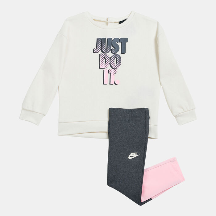 Nike Kids' Go For Gold Sweatshirt And Leggings Set (Baby and Toddler) Grey image number 0