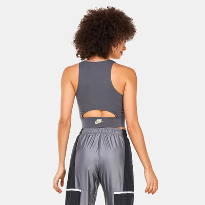 Nike Women's Sportswear Dance Cropped Tank Top Grey Nike Women's Sportswear Dance Cropped Tank Top Grey