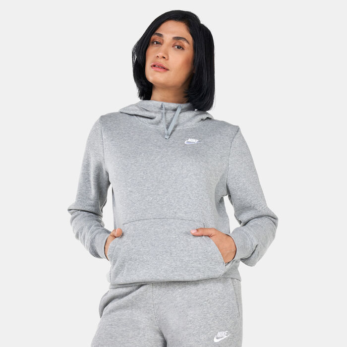 Nike Women's Sportswear Club Fleece Hoodie Grey Nike Women's Sportswear Club Fleece Hoodie Grey image number 0